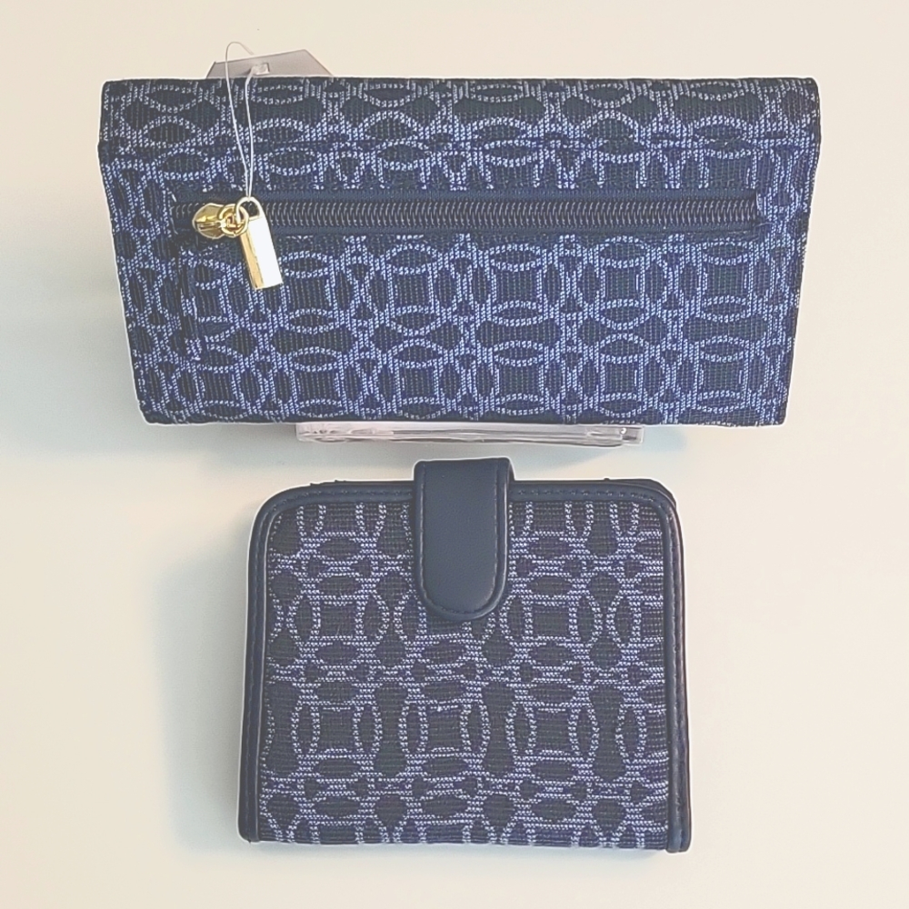 TWO FOR ONE! TIME & TRU Clutch Organizer + Bifold Wallet | Both NWT - Picture 4 of 13